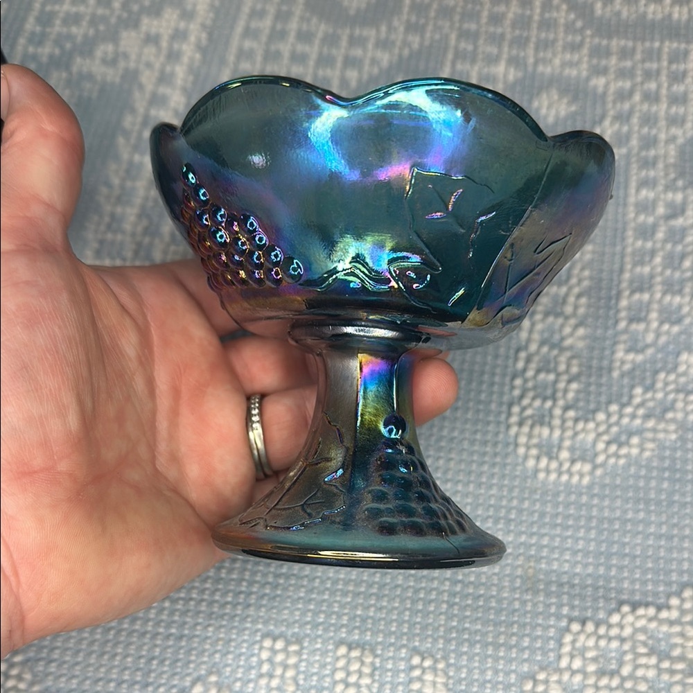 Indiana Carnival glass candle, stakeholders. - Picture 8 of 9